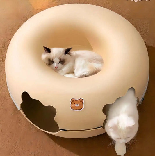 Cat Donut Tunnel Toy For Indoor Cats,