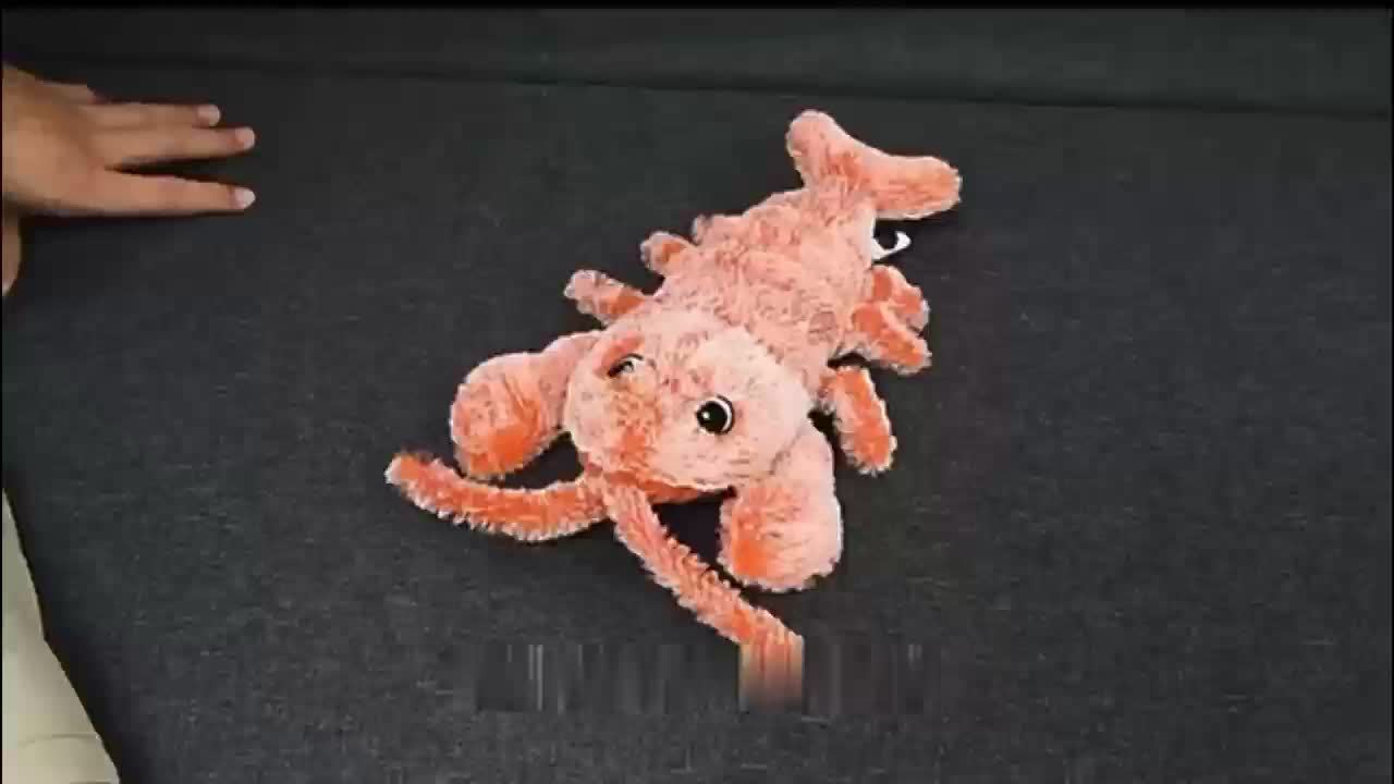 Jumping Cat Shrimp Electric Plush Toy