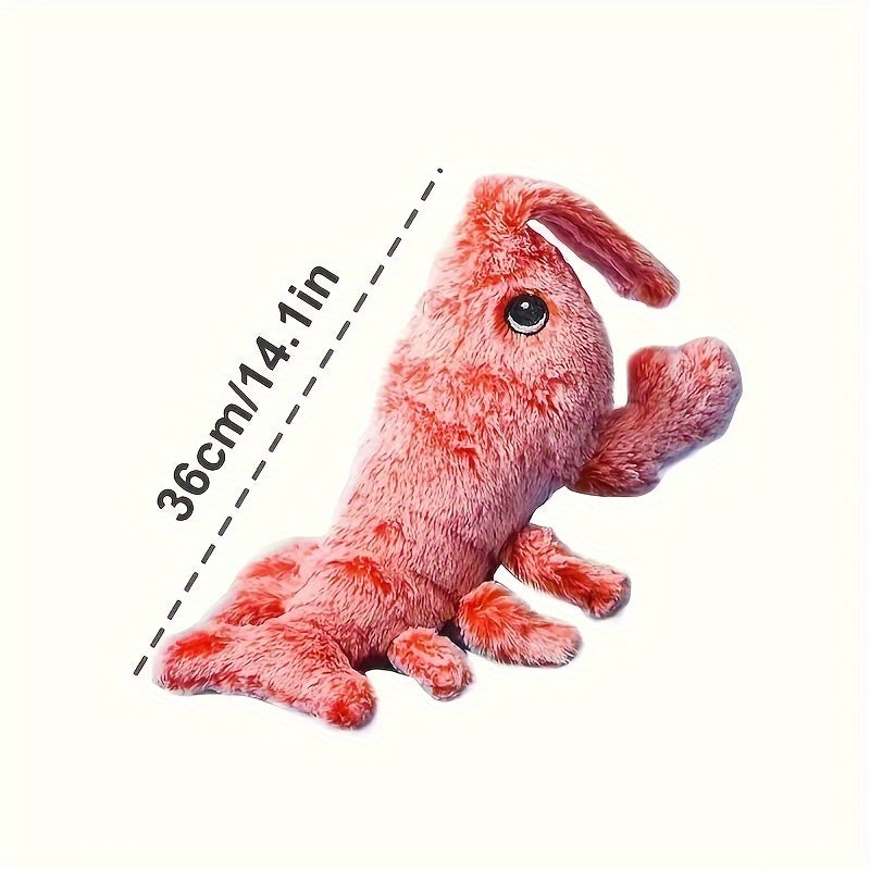 Jumping Cat Shrimp Electric Plush Toy