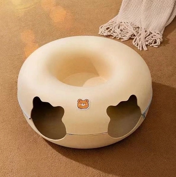 Cat Donut Tunnel Toy For Indoor Cats,